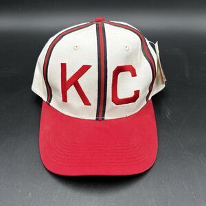 Vtg Big Boy Headgear Hat Kansas City KC Monarchs Strapback Negro League MLB Cap